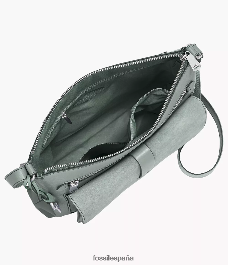bolsa 804XJ4515 caqui mujer Fossil bandolera kinley