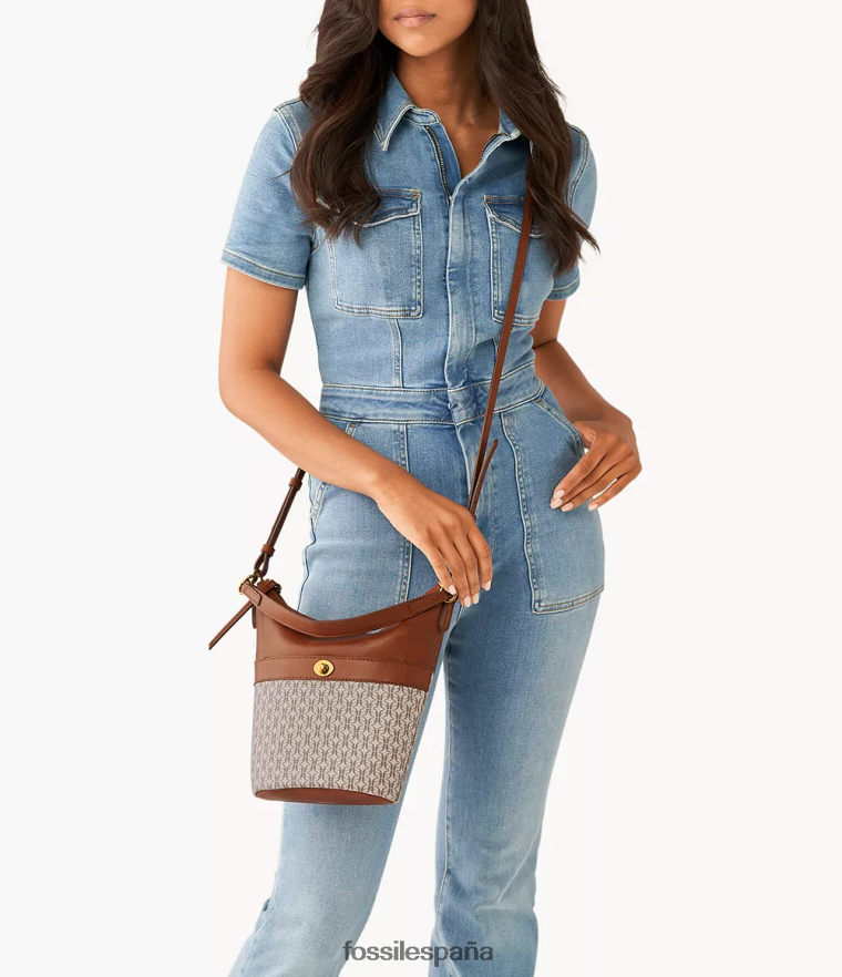 bolsa 804XJ4517 caqui mujer Fossil vagabundo pequeño talulla