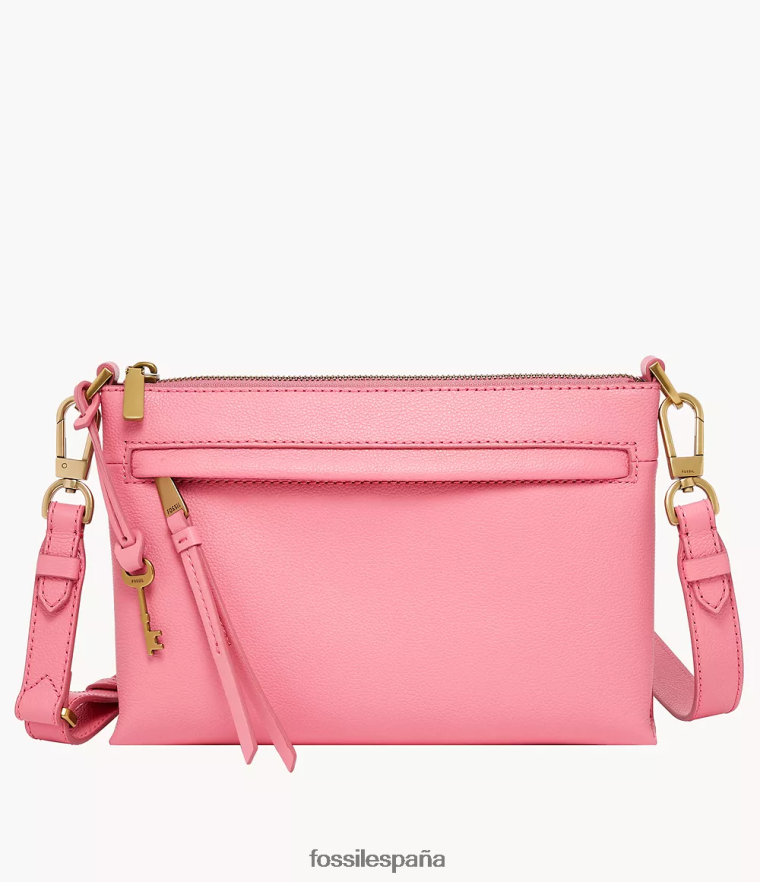 bolsa 804XJ4518 rosa mujer Fossil bandolera pequeña kiera