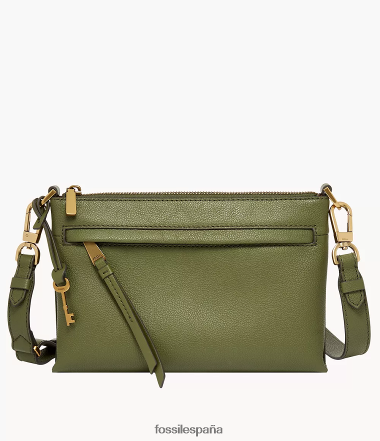 bolsa 804XJ4520 aceituna mujer Fossil bandolera pequeña kiera