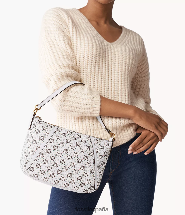 bolsa 804XJ4522 blanco mujer Fossil bandolera skylar