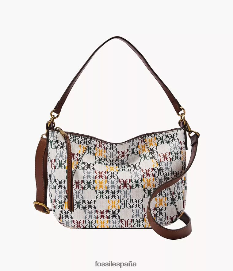 bolsa 804XJ4525 blanco mujer Fossil bandolera skylar