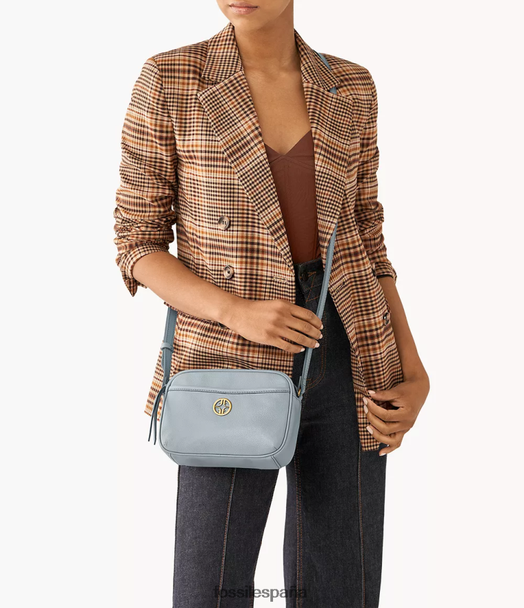 bolsa 804XJ4540 azul mujer Fossil bolsa para cámara brennon