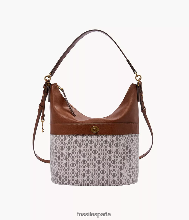 bolsa 804XJ4546 marrón mujer Fossil vagabundo talulla
