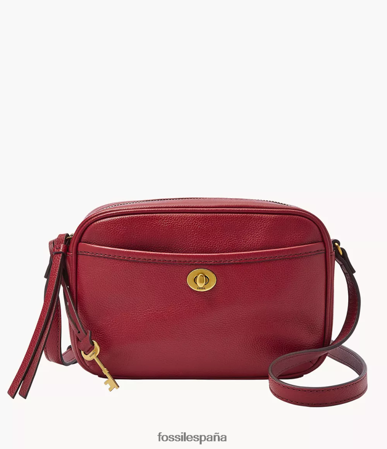 bolsa 804XJ4547 rojo mujer Fossil bolsa para cámara brennon