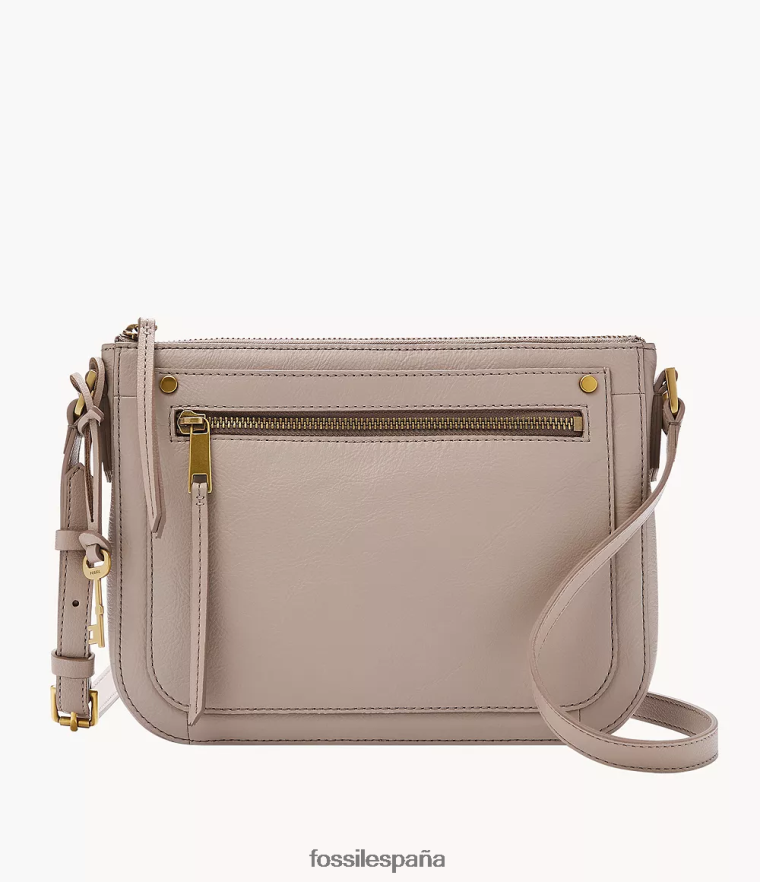 bolsa 804XJ4559 gris mujer Fossil bandolera farrah