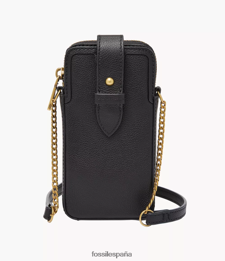 bolsa 804XJ4564 negro mujer Fossil funda cruzada para teléfono lainie
