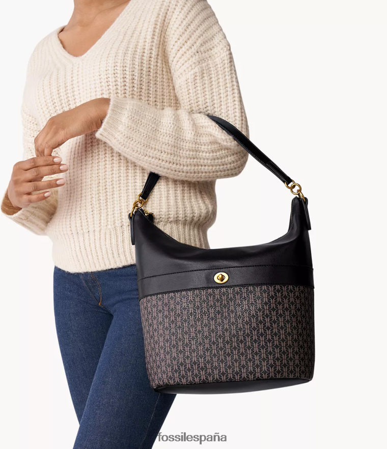 bolsa 804XJ4577 negro mujer Fossil vagabundo talulla