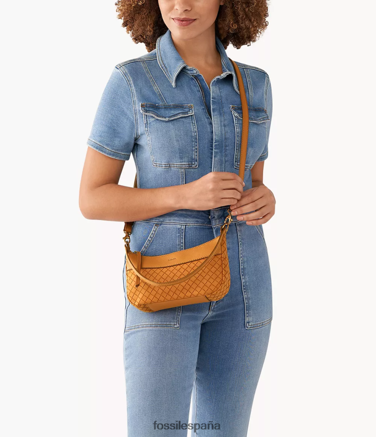 bolsa 804XJ4589 camello mujer Fossil baguette skylar