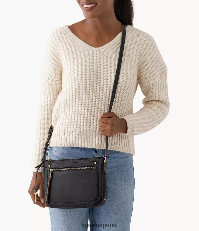 bolsa 804XJ4592 negro mujer Fossil bandolera farrah