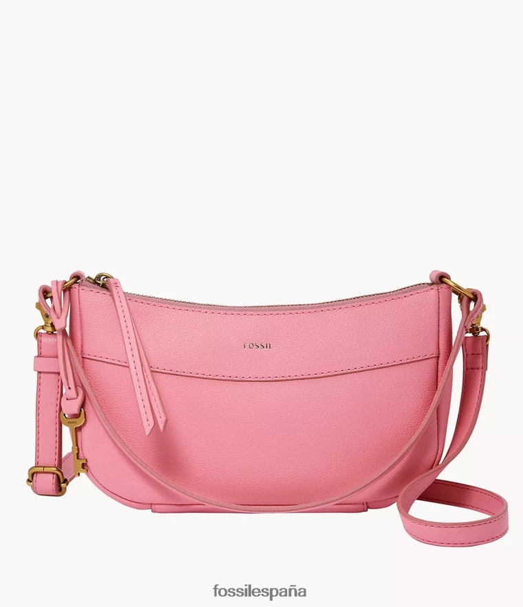 bolsa 804XJ4598 rosa mujer Fossil baguette skylar