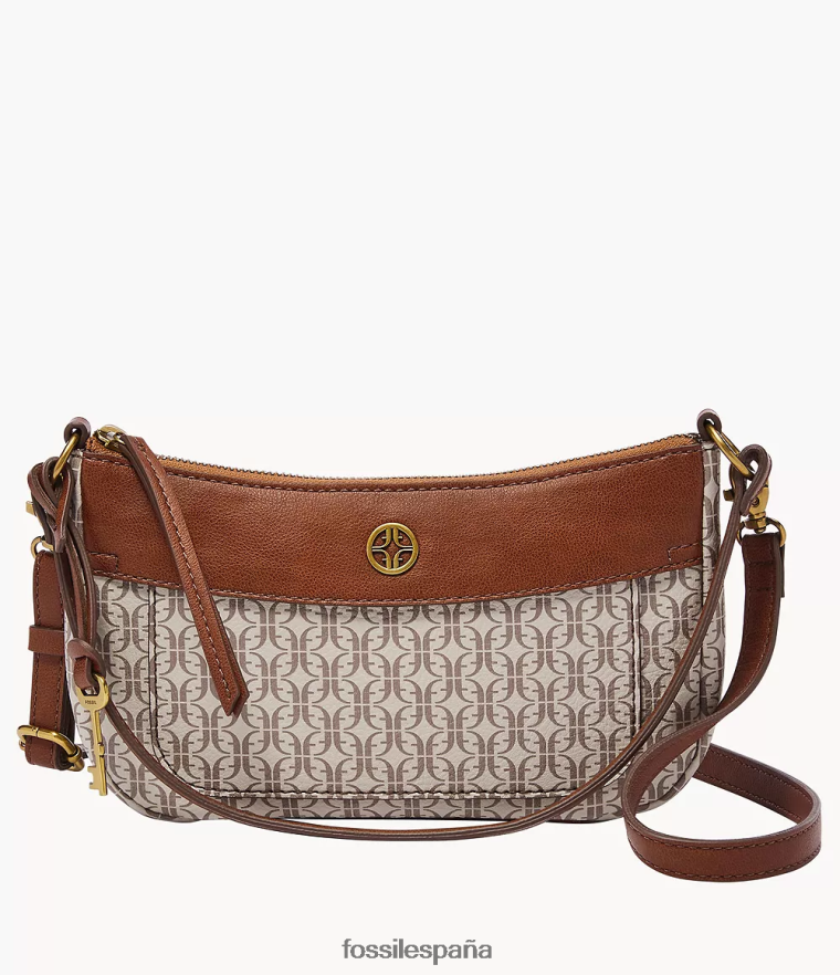 bolsa 804XJ4604 caqui mujer Fossil mini baguette skylar