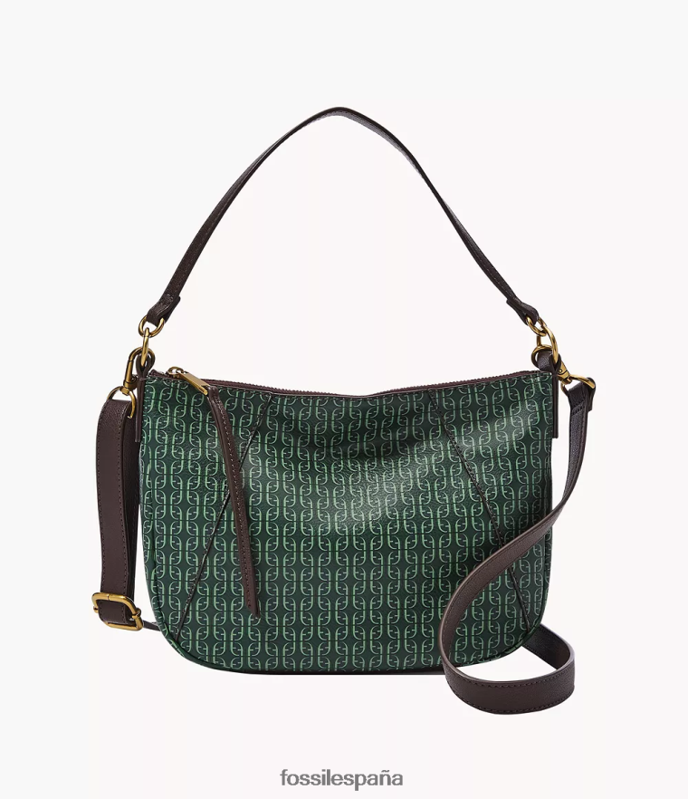 bolsa 804XJ4619 verde mujer Fossil bandolera skylar