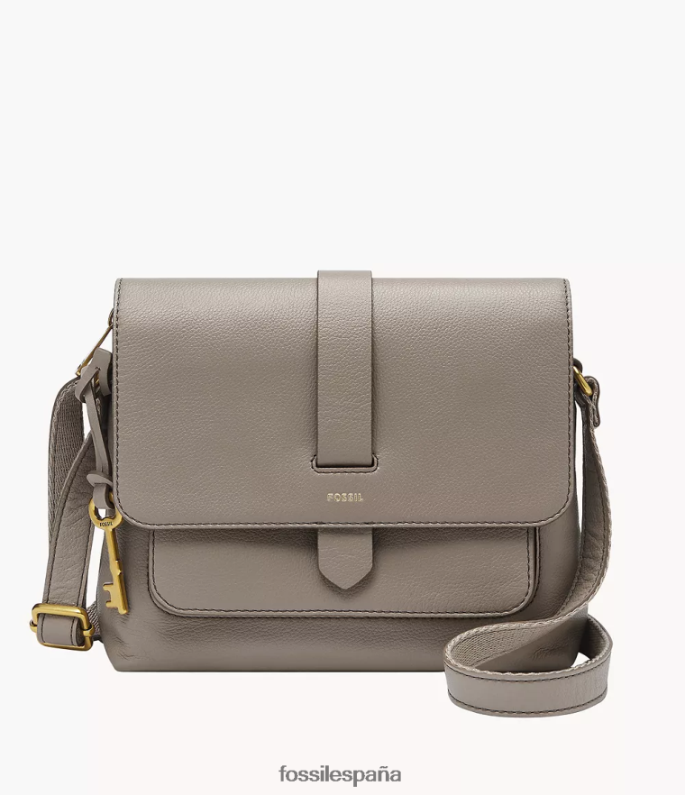 bolsa 804XJ4652 gris mujer Fossil bandolera kinley