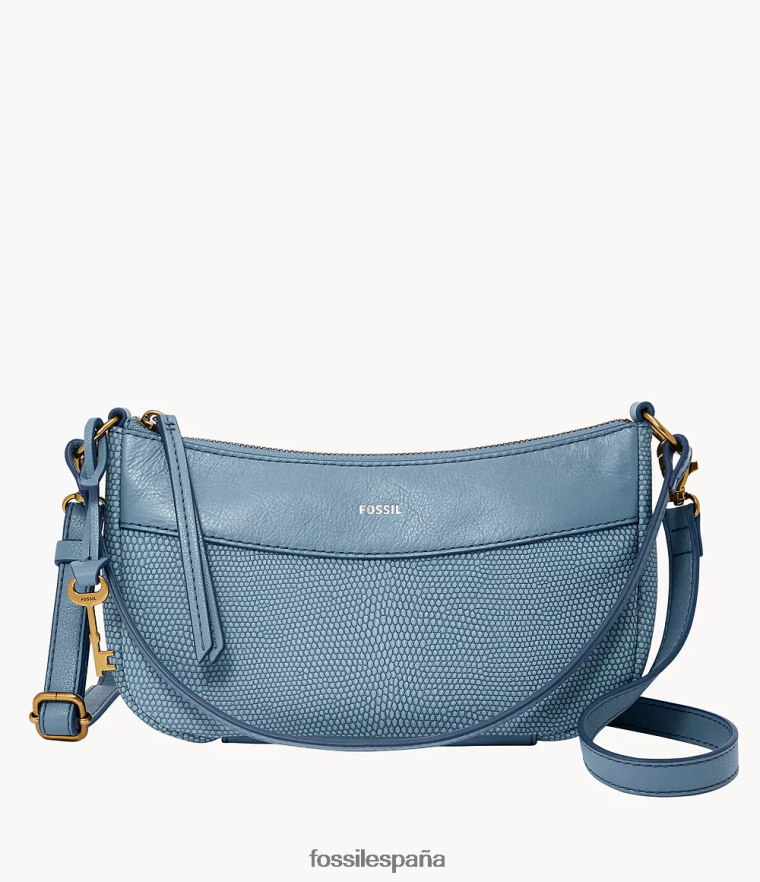 bolsa 804XJ4654 azul mujer Fossil baguette skylar