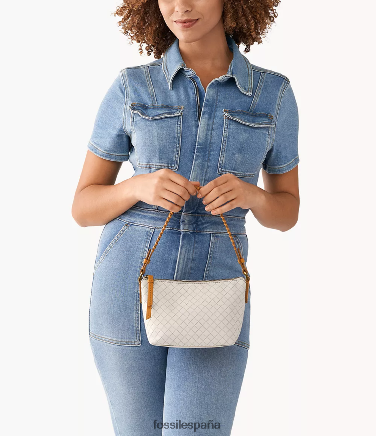 bolsa 804XJ4657 blanco mujer Fossil julianna mini vagabundo