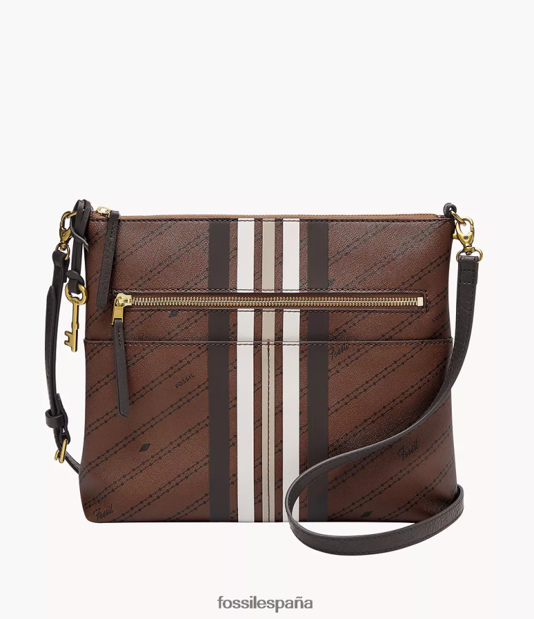 bolsa 804XJ4660 marrón mujer Fossil bandolera grande fiona