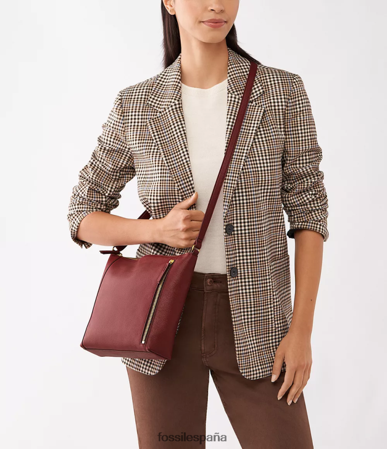 bolsa 804XJ4663 rojo mujer Fossil bandolera tara