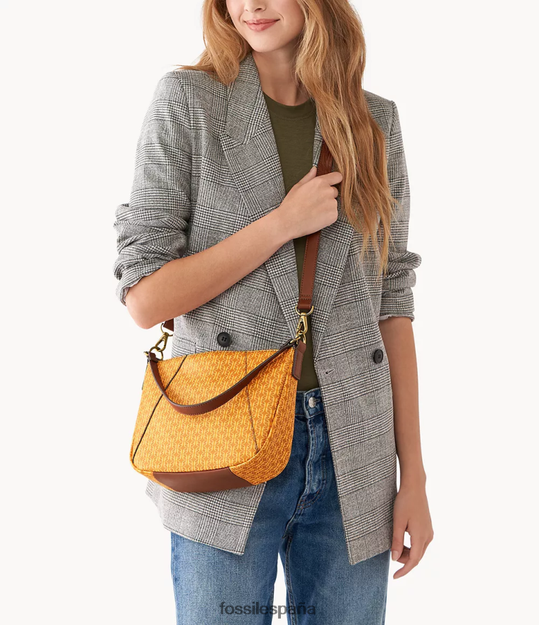 bolsa 804XJ4682 amarillo mujer Fossil bandolera skylar