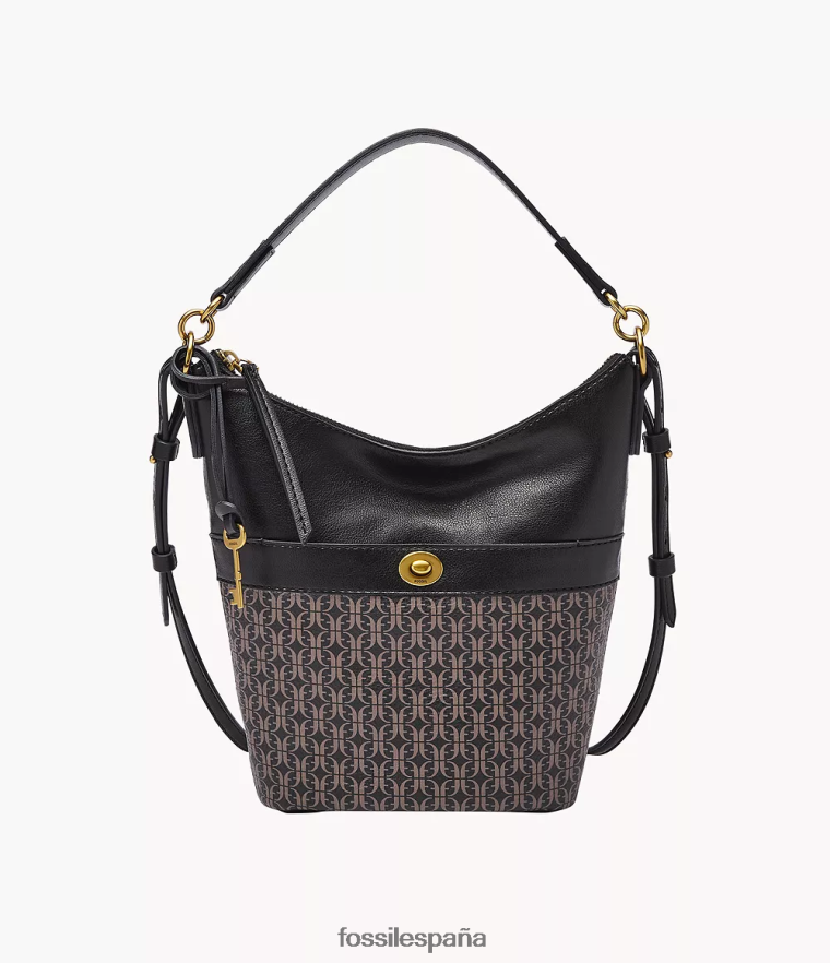 bolsa 804XJ4698 negro mujer Fossil vagabundo pequeño talulla