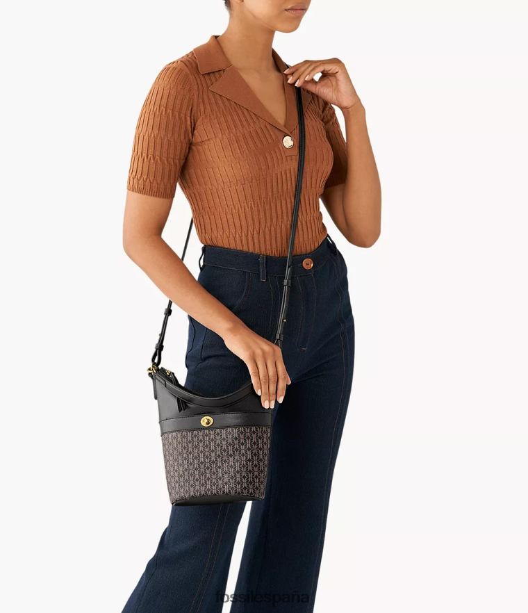 bolsa 804XJ4698 negro mujer Fossil vagabundo pequeño talulla