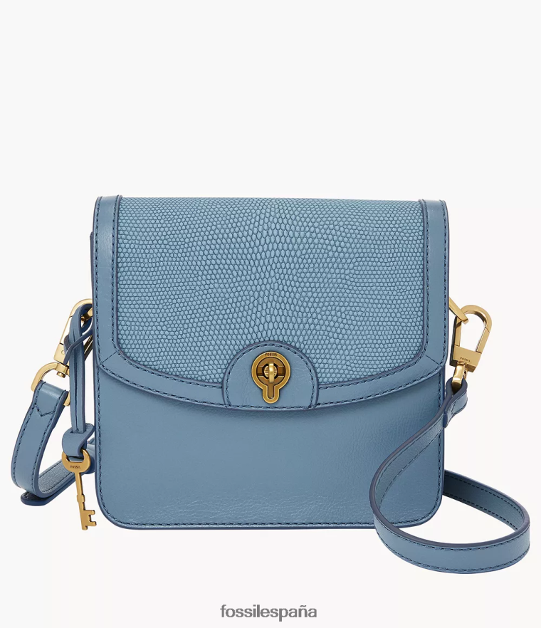 bolsa 804XJ4699 azul mujer Fossil bandolera pequeña ainsley