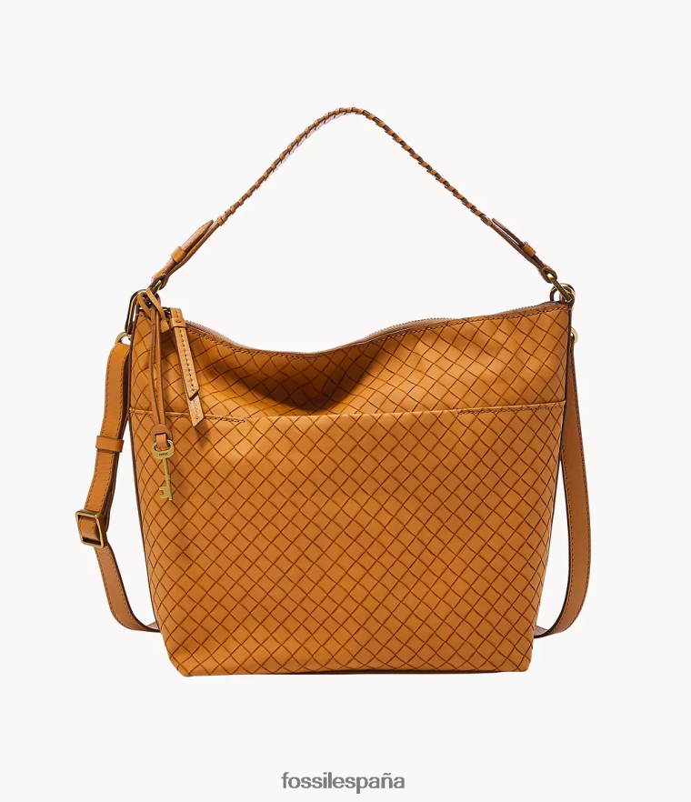 bolsa 804XJ4700 camello mujer Fossil julianna vagabundo grande