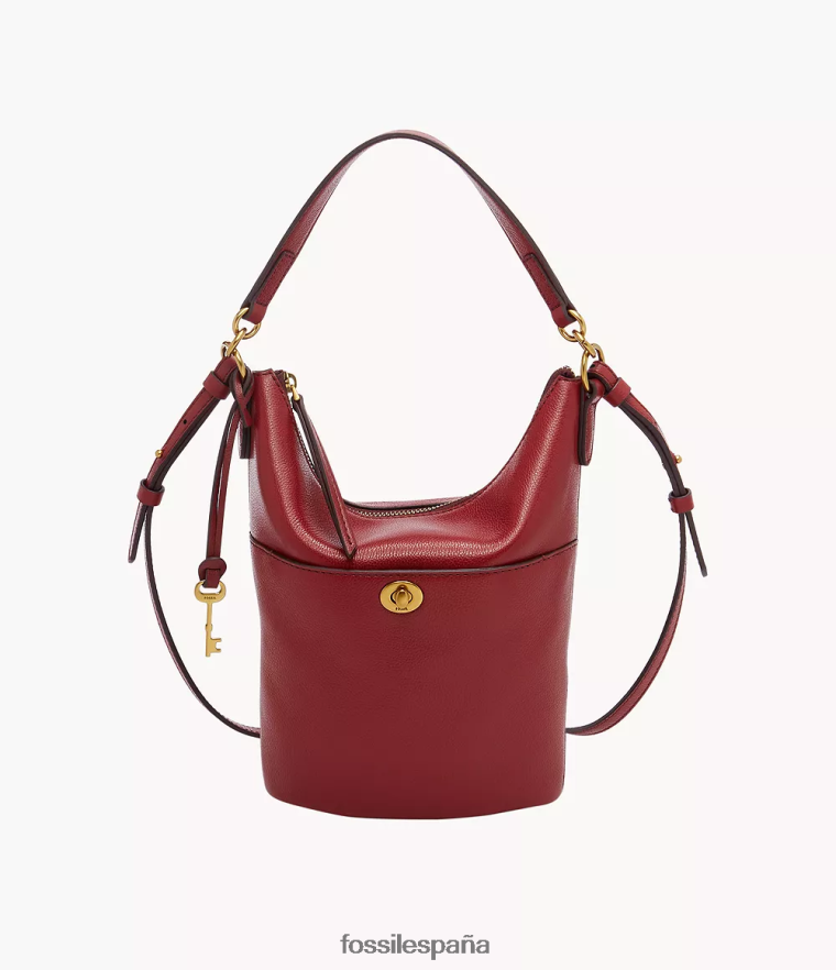 bolsa 804XJ4711 rojo mujer Fossil vagabundo pequeño talulla