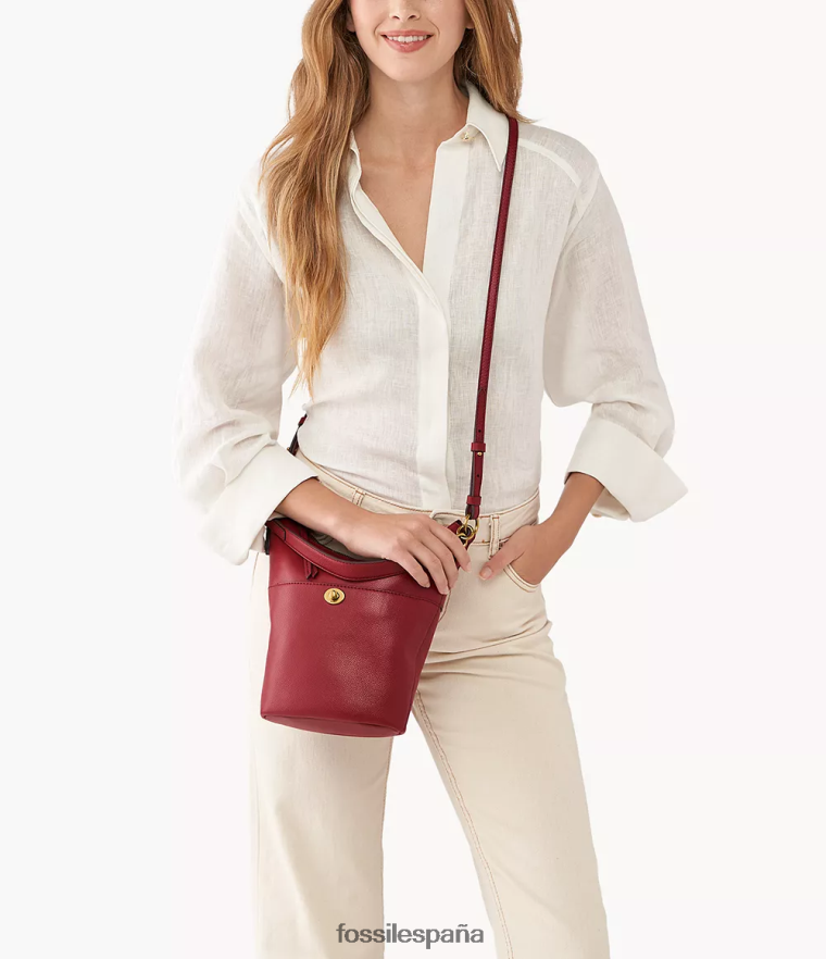 bolsa 804XJ4711 rojo mujer Fossil vagabundo pequeño talulla
