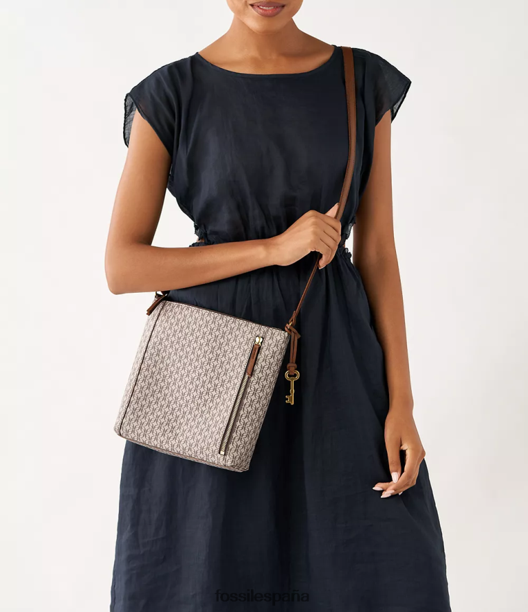 bolsa 804XJ4724 caqui mujer Fossil bandolera tara