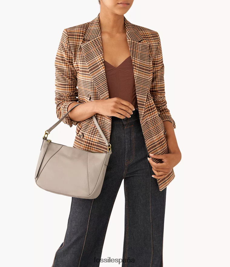 bolsa 804XJ4730 gris mujer Fossil bandolera skylar
