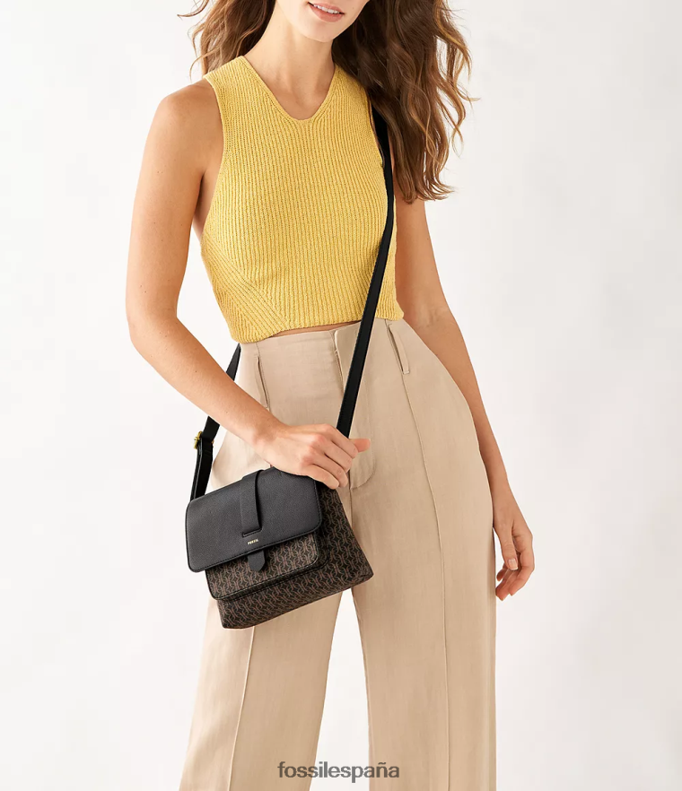 bolsa 804XJ4731 negro mujer Fossil bandolera pequeña kinley