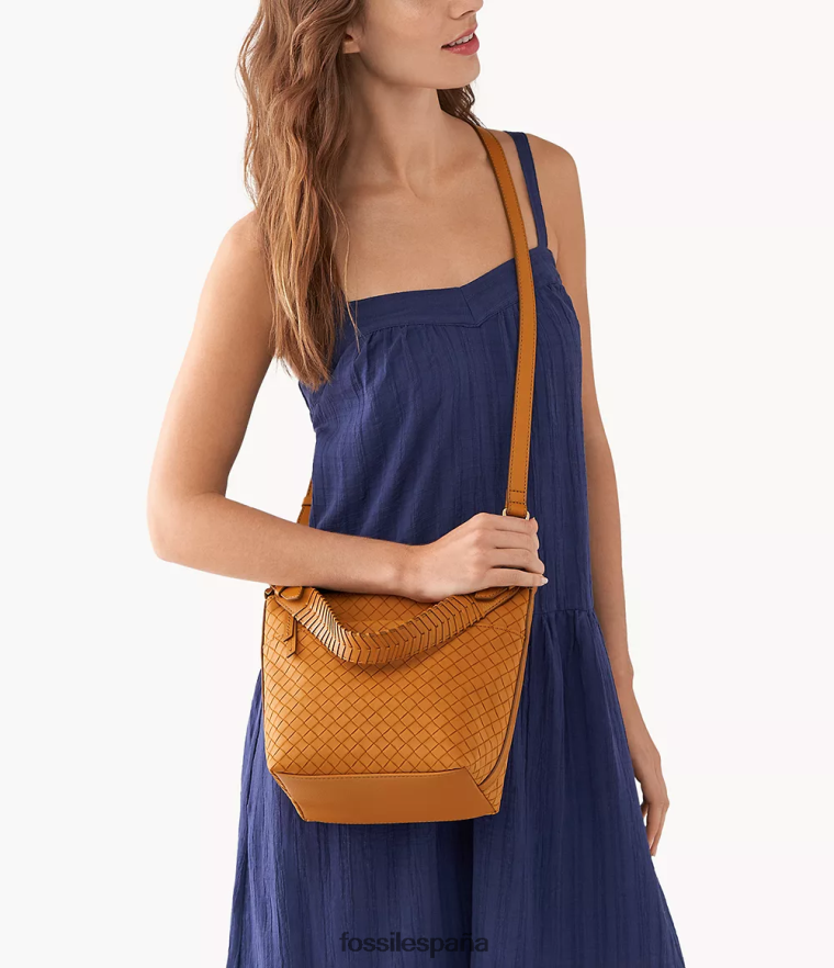 bolsa 804XJ4737 camello mujer Fossil juliana vagabundo