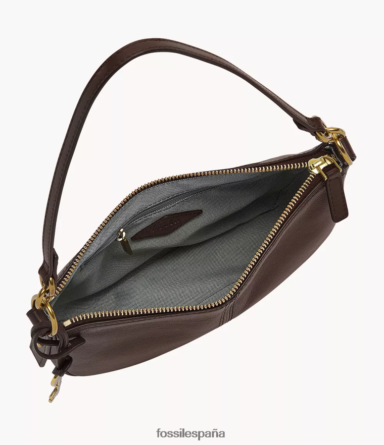 bolsa 804XJ4739 marron oscuro mujer Fossil jolie baguette