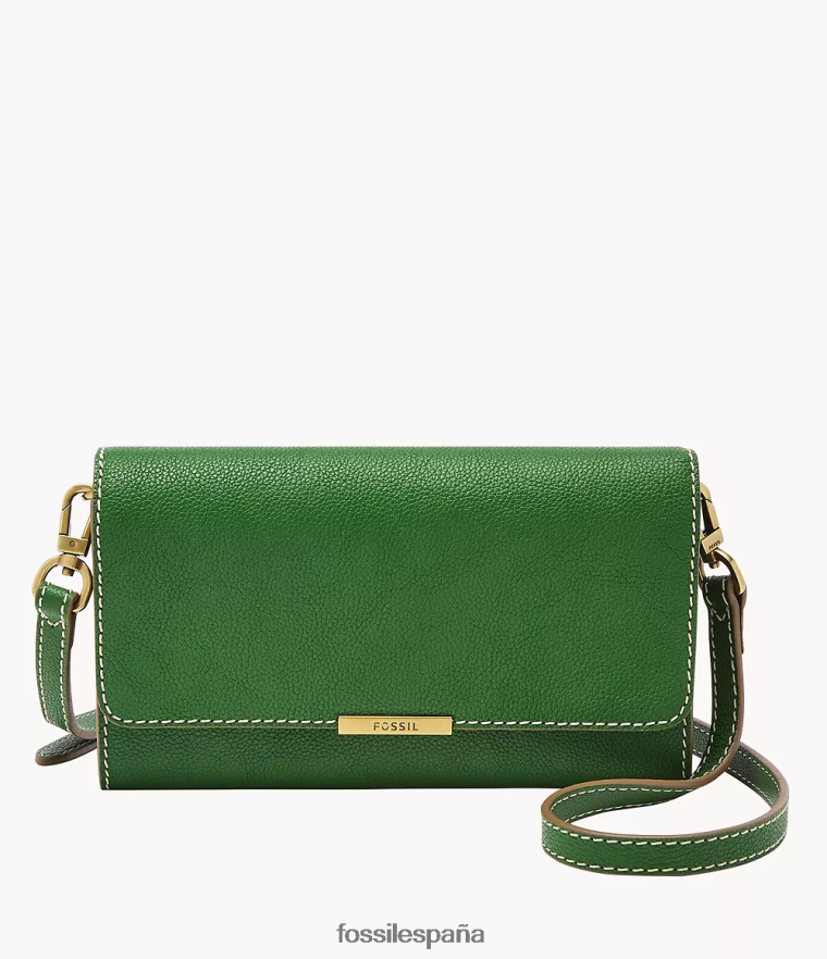 bolsa 804XJ4820 verde mujer Fossil cartera cruzada jori