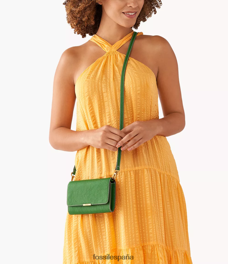 bolsa 804XJ4820 verde mujer Fossil cartera cruzada jori