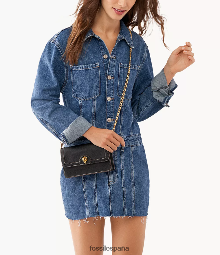 bolsa 804XJ4835 negro mujer Fossil cartera cruzada ainsley