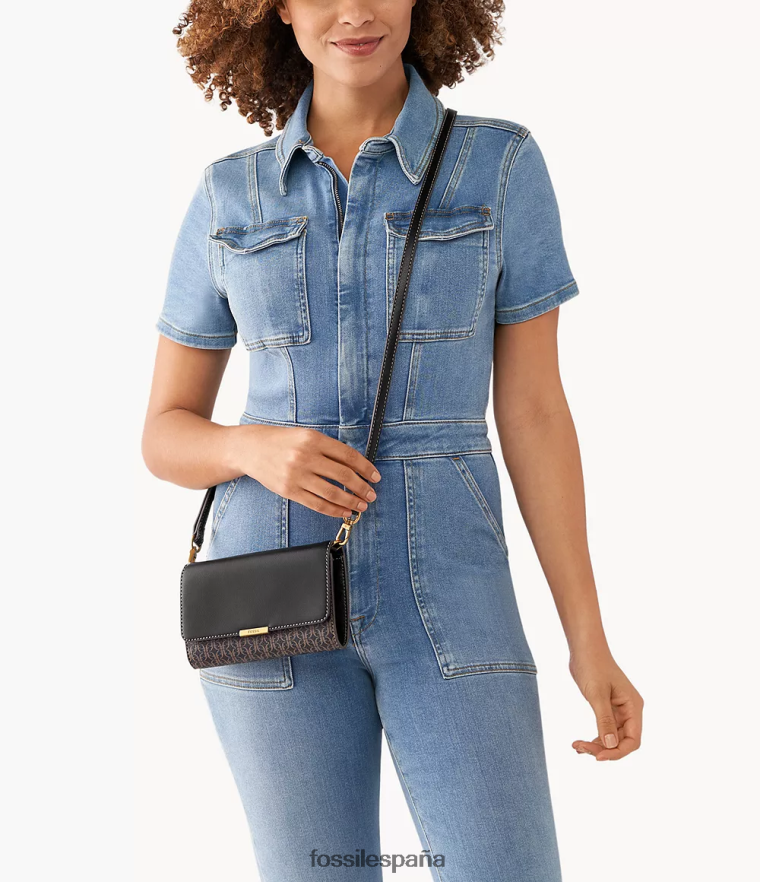 bolsa 804XJ4885 negro mujer Fossil cartera cruzada jori