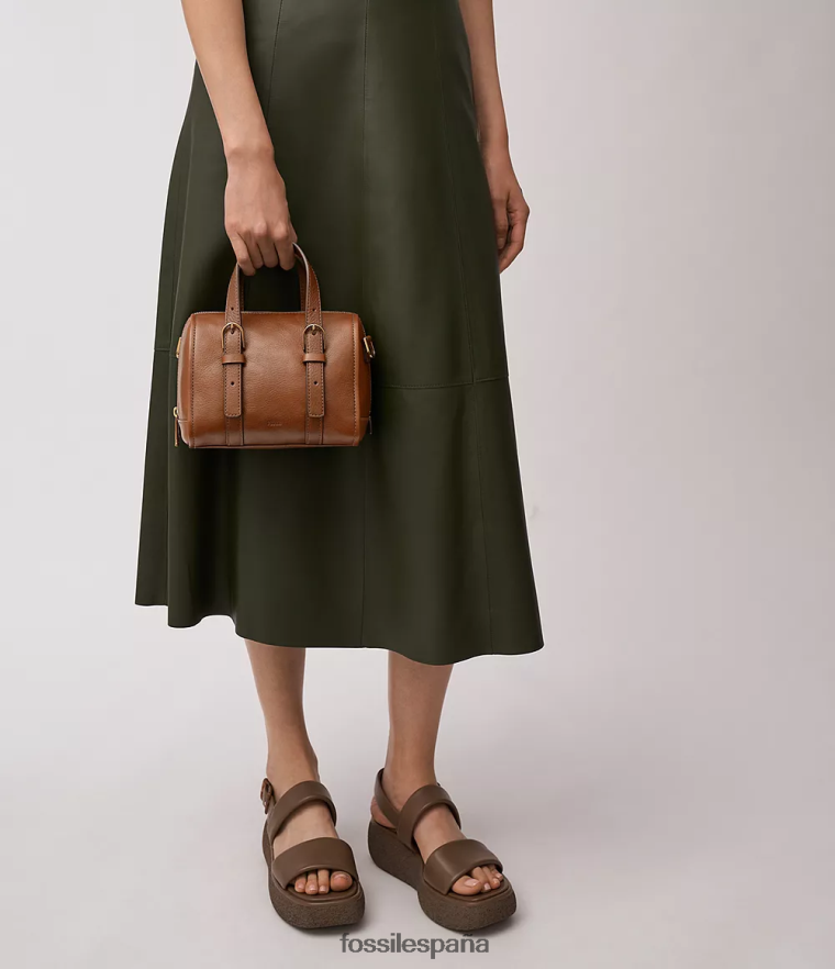 bolsa 804XJ4340 marrón mujer Fossil mini bolso carlie