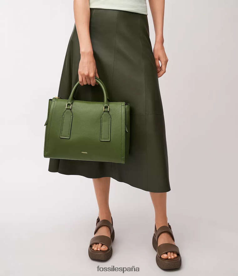 bolsa 804XJ4349 verde mujer Fossil cartera parker