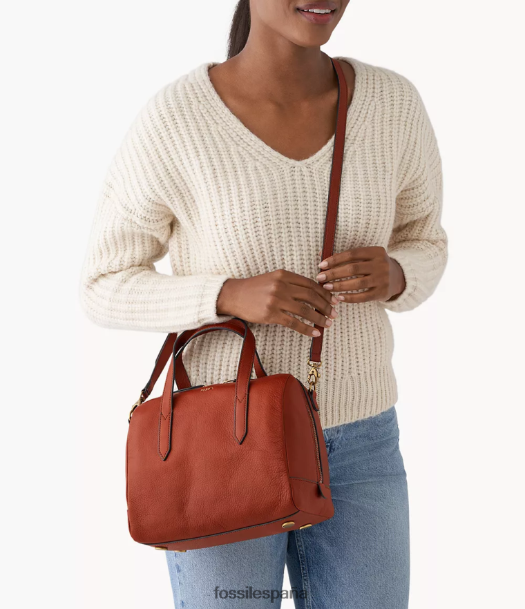 bolsa 804XJ4415 marrón mujer Fossil cartera de sydney