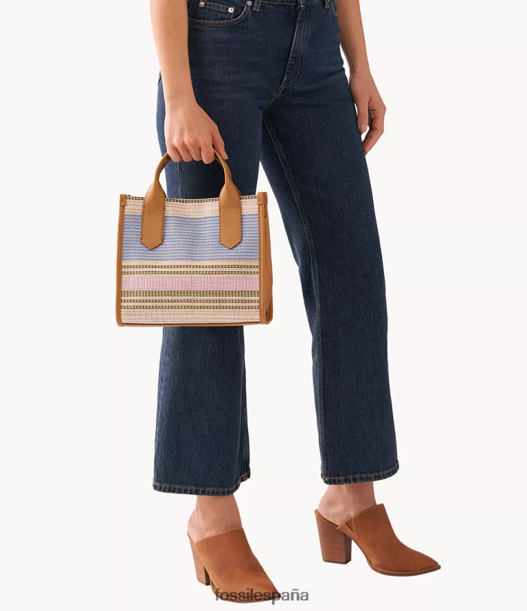 bolsa 804XJ4483 rayas mujer Fossil cartera kyler