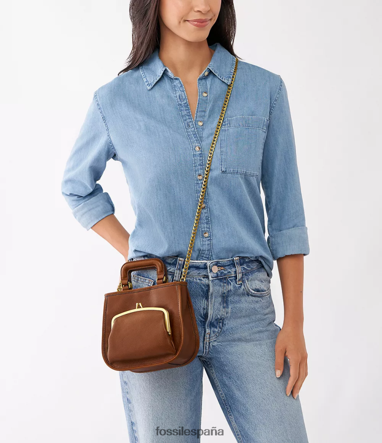 bolsa 804XJ4550 marrón mujer Fossil cartera