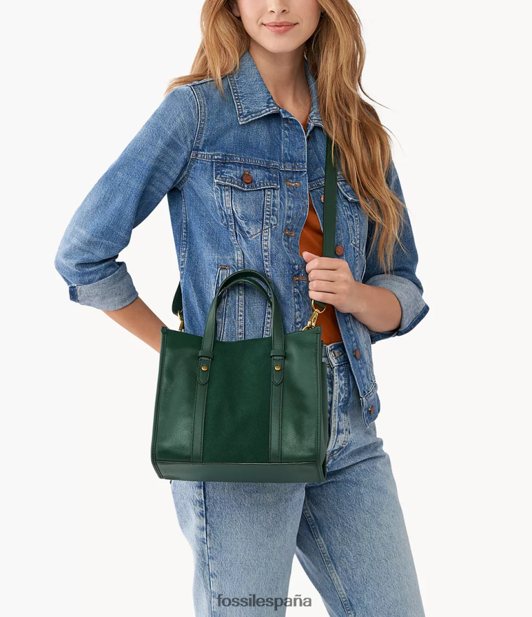 bolsa 804XJ4583 verde mujer Fossil cartera kingston