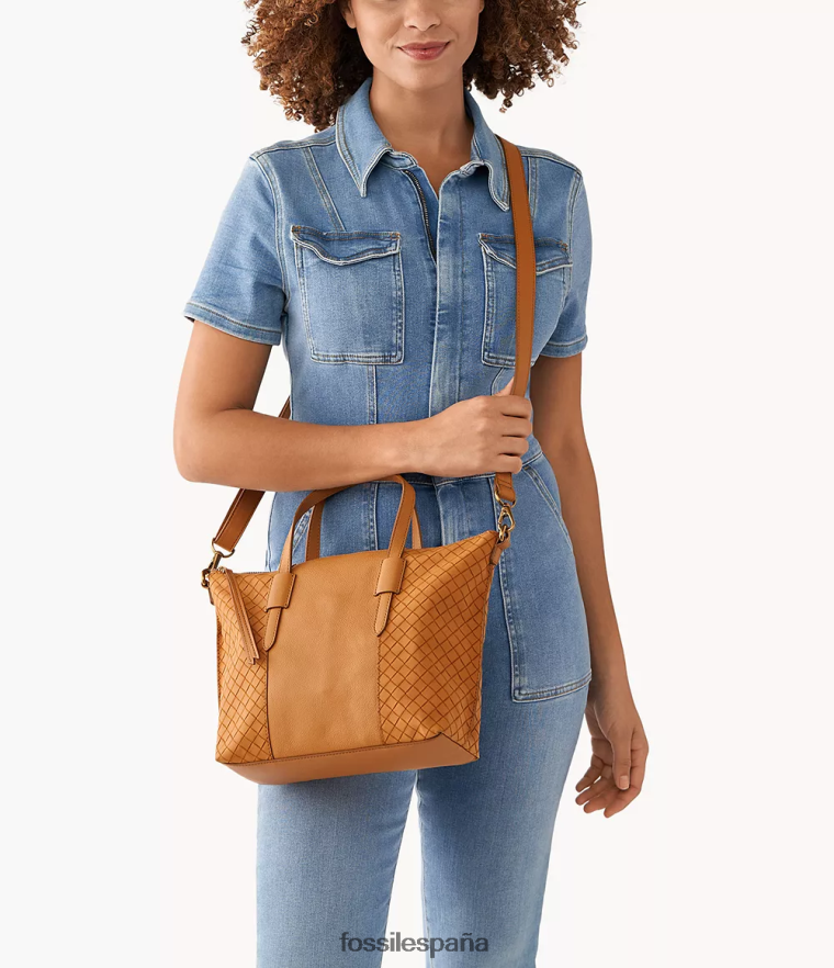 bolsa 804XJ4595 camello mujer Fossil bolso skylar