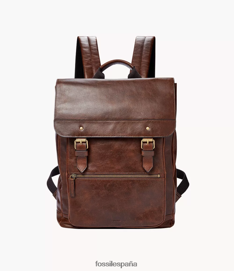 bolsa 804XJ41637 marron oscuro mujer Fossil mochila millas