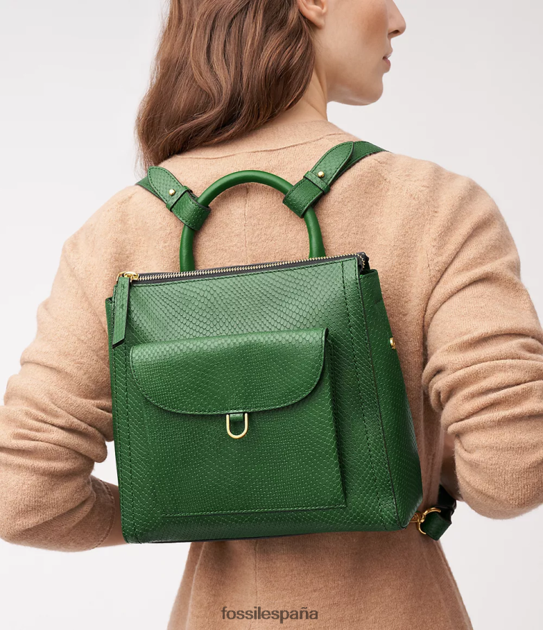 bolsa 804XJ4391 verde mujer Fossil mochila pequeña parker