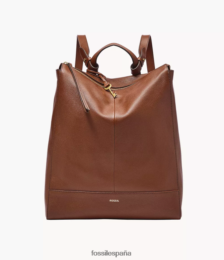 bolsa 804XJ4404 marrón mujer Fossil mochila convertible elina