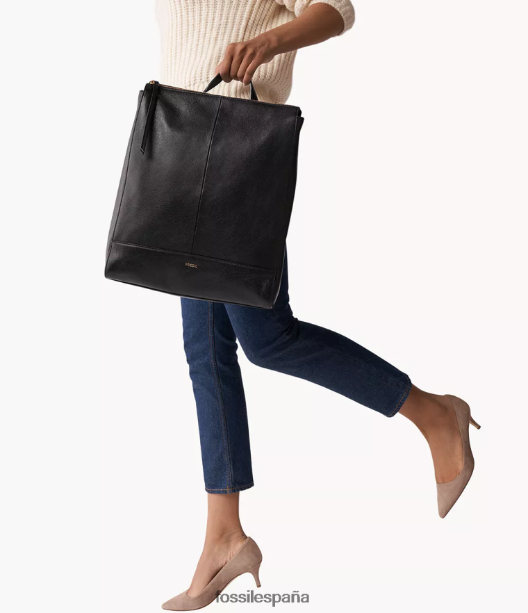 bolsa 804XJ4416 negro mujer Fossil mochila convertible elina