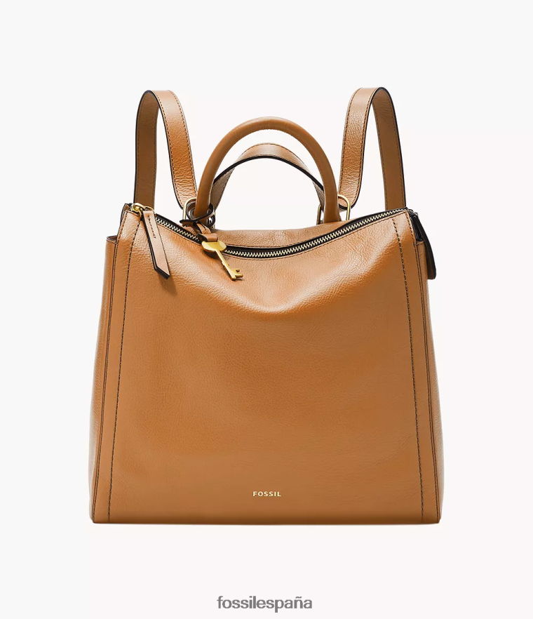 bolsa 804XJ4426 camello mujer Fossil mochila pequeña parker